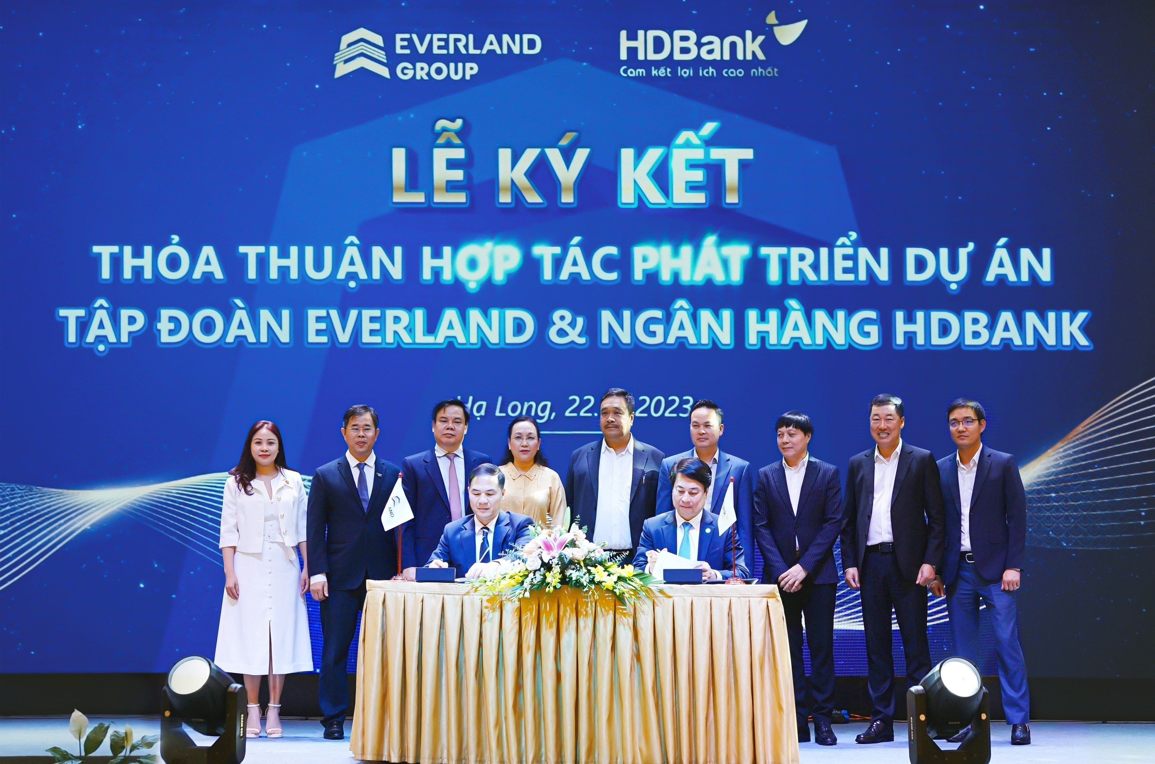 Lễ ký kết thỏa thuận hợp tác phát triển dự án giữa Tập đoàn Everland & HDBank (22/03/2023)